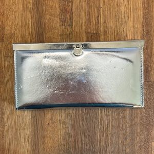 NWT Silver Wallet Clutch